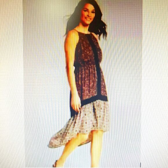 Knox Rose Dresses & Skirts - Knox Rose-Women's Boho Sleeveless High Low Floral Dress-Black Multi Color-Sz. S
